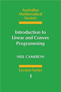 Introduction to Linear and Convex Programming