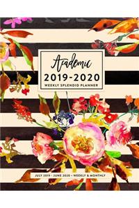 Academic 2019-2020 Weekly Splendid Planner, July 2019 - June 2020, Weekly & Monthly