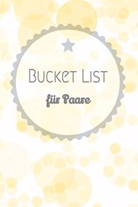 Bucket List für Paare