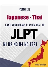 Complete Japanese - Thai Kanji Vocabulary Flashcards for JLPT N1 N2 N3 N4 N5 Test