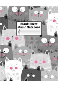 Blank Sheet Music Notebook