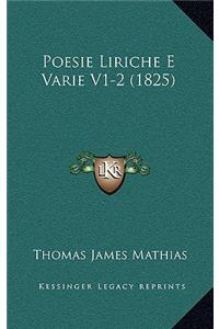 Poesie Liriche E Varie V1-2 (1825)