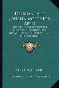 Denkmal Auf Johann Melchior Aepli