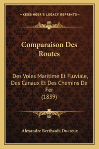 Comparaison Des Routes