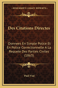 Des Citations Directes