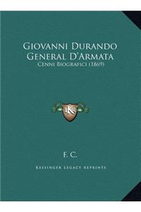 Giovanni Durando General D'Armata