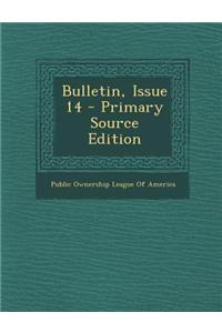 Bulletin, Issue 14