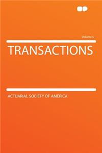 Transactions Volume 5