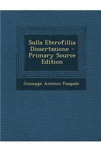Sulla Eterofillia Dissertazione
