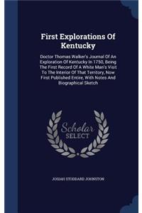 First Explorations Of Kentucky
