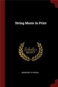 String Music In Print