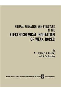 Mineral Formation and Structure in the Electrochemical Induration of Weak Rocks