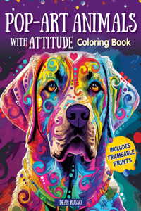 Dean Russo's Animals with Attitude Pop Art Coloring Book, Series 1