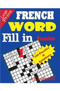 French Word Fill-In Puzzles