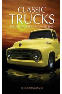 Classic Trucks Pocket Monthly Planner 2017