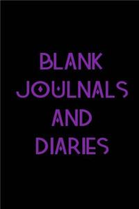 Blank Journals And Diaries
