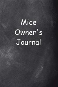 Mice Owner's Journal Chalkboard Design
