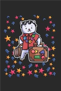 Vacation Case Stars Cat Notebook