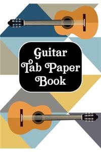 Guitar Tab Paper Book