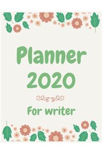 Planner 2020 for Writer