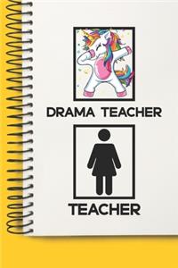 Drama Teacher Awesome unicorn Tutor Gift For Best Drama Teacher A beautiful personalized