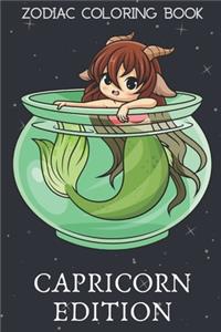 Zodiac Coloring Book Capricorn Edition
