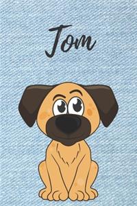Tom Hunde-Notizbuch / Malbuch / Tagebuch