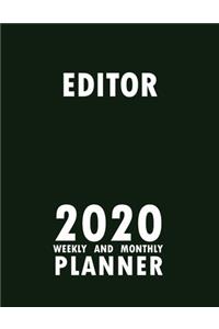 Editor 2020 Weekly and Monthly Planner
