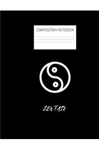 zen task Composition Notebook