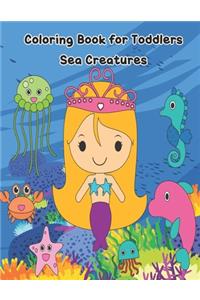 Coloring Book For Toddlers - Sea Creatures