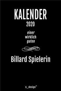 Kalender 2020 für Billard Spieler / Billard Spielerin