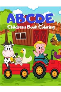 ABCDE Childrens Book Coloring
