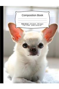 Dog Composition Notebook, Wide Ruled