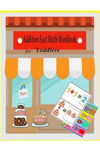 Addition Fact Math Workbook for toddlers