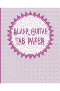 Blank Guitar Tab Paper