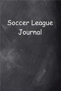 Soccer League Journal Chalkboard Design