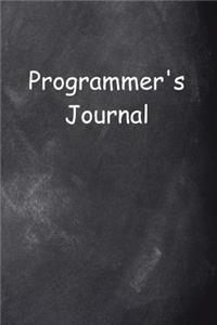 Programmer's Journal Chalkboard Design