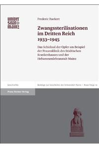 Zwangssterilisationen Im Dritten Reich 1933-1945