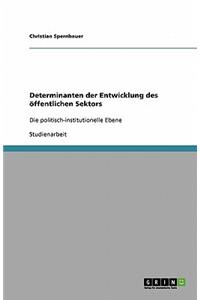 Determinanten der Entwicklung des öffentlichen Sektors