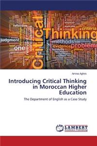 Introducing Critical Thinking in Moroccan Higher Education
