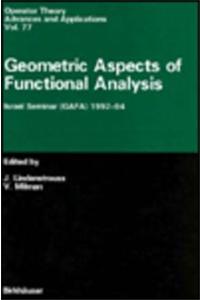 Geometric Aspects of Functional Analysis