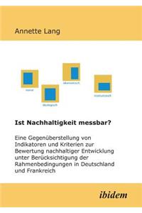 Ist Nachhaltigkeit messbar?