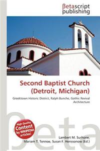 Second Baptist Church (Detroit, Michigan)