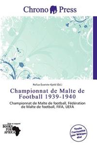 Championnat de Malte de Football 1939-1940