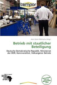 Betrieb Mit Staatlicher Beteiligung