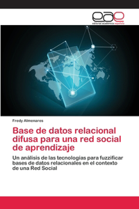 Base de datos relacional difusa para una red social de aprendizaje