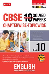 MTG CBSE 10 Years Chapterwise Topicwise Solved Papers Class 10 English Language & Literature Book - CBSE Champion For 2024 Exam | CBSE Question Bank ... Pattern) [Paperback] MTG Editorial Board MTG Editorial Board