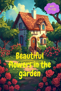Pretty flower coloring book for children