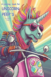 coloring book for unicorn peep's by unicorn peep's