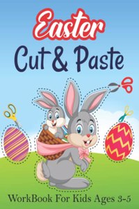 Easter Cut And Paste Workbook For Kids Ages 3-5